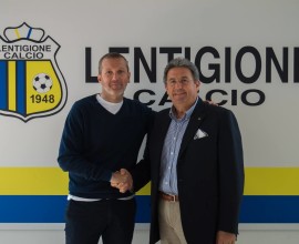 LENTIGIONE CALCIO_Mister Zattarin e il Presidente Benassi